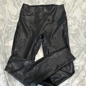 Faux leather leggings